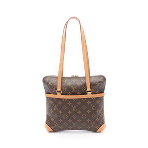 Louis Vuitton Cousin Monogram Shoulder Bag Canvas Leather Brown